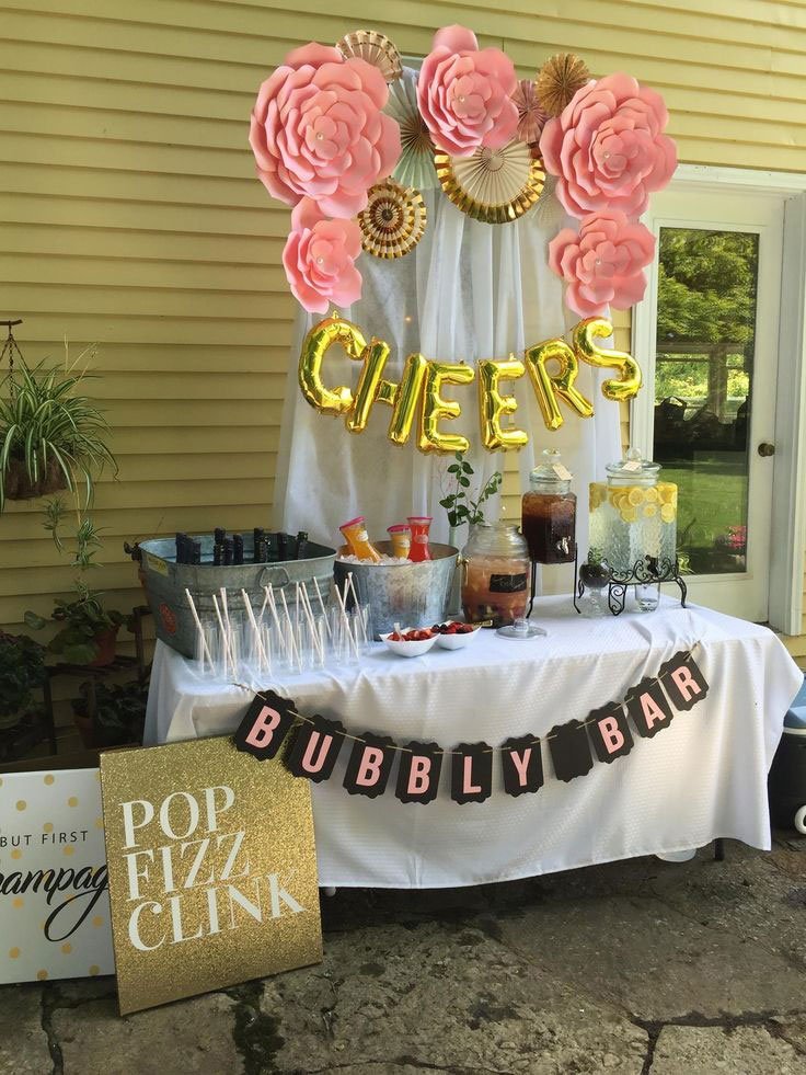 bar a boisson pour baby shower